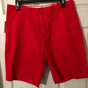 Polo Golf Hot Red Flat Front Golf Shorts Men's NWT